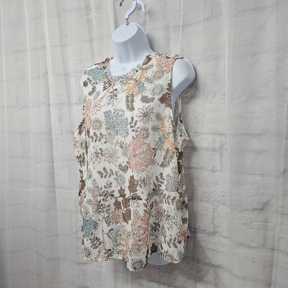 LOFT Pink and White Boxy Blouse - Picture 4 of 9